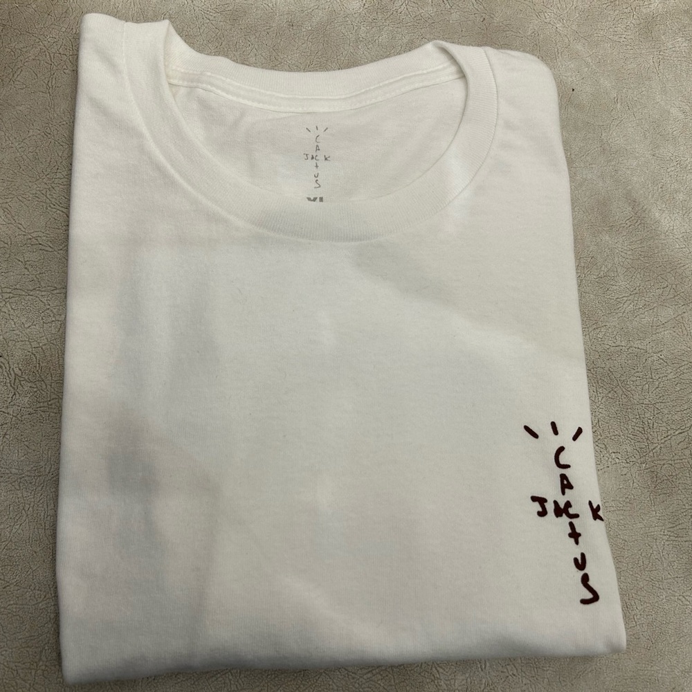 Travis Scott Curated 100% Cotton Cactus Jack T-shirt Large White XL - Picture 2 of 5
